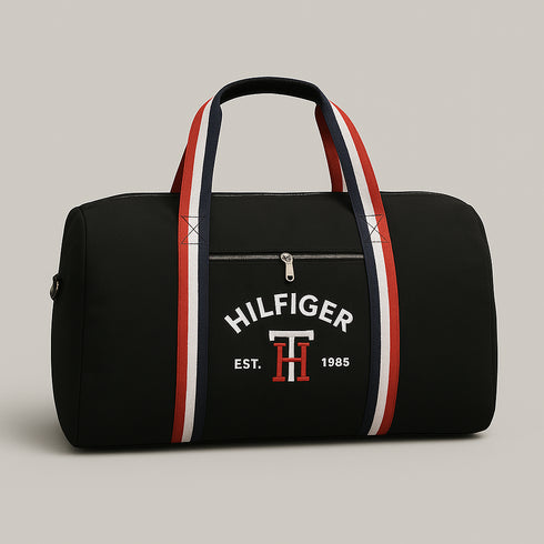 TOMMY HILFIGER EMBROIDERED DUFFLE BAG